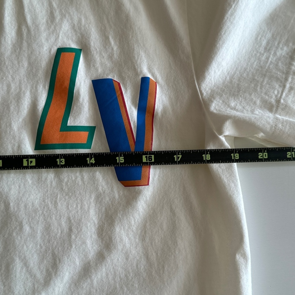 Louis Vuitton x NBA LV Virgil Abloh National Basketball Association White Tee - Picture 9 of 10
